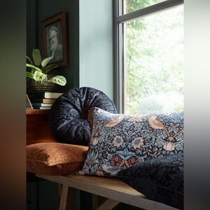 New Caldeira UK Strawberry Thief William Morris Tapestry Lumbar Throw Pillow